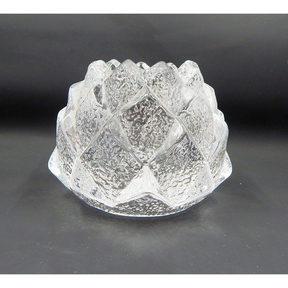 Orrefors Sweden Firefly Nimbus Artichoke Crystal Candle Holder - Picture 3 of 16